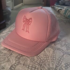 Pink Bow Trucker Hat
